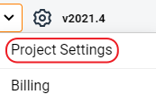 project settings